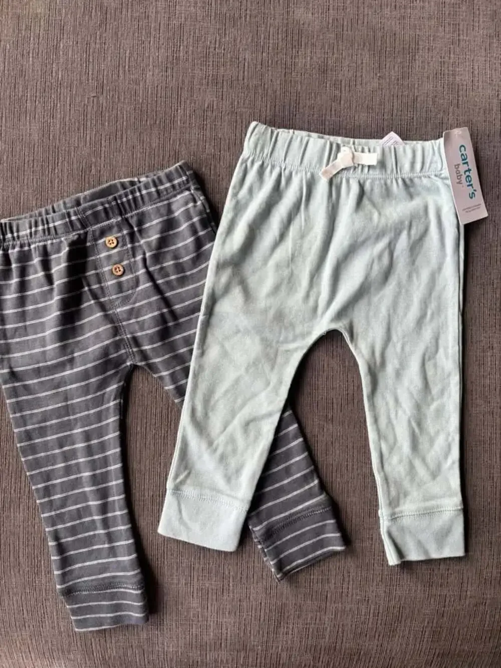 NWT 2-pack Carter's Baby pull on Jogger Pants 12 months